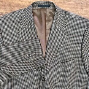 Harold Powell Mens 42R Sport Coat Blazer Wool Cashmere Button Jacket HoundsTooth